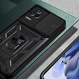 Ударопрочный чехол Camshield Serge Ring for Magnet для Xiaomi Poco F4 Черный - миниатюра 3