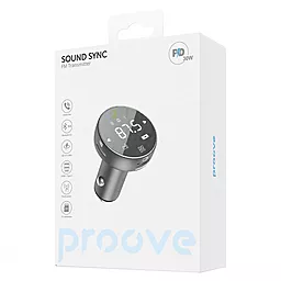 Автомобильное зарядное устройство Proove Sound Sync 30w PD/QC USB-C/USB-А ports car charger grey - миниатюра 5