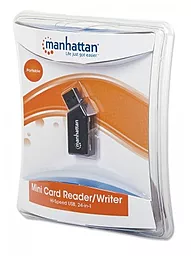 Кардридер Manhattan Mini, 24-in-1, USB2.0, Black - миниатюра 4