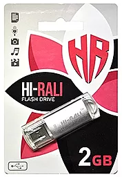 Флешка Hi-Rali Rocket Series 2GB USB 2.0 (HI-2GBRKTSL) Silver - миниатюра 2