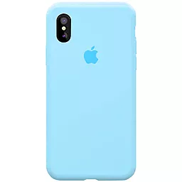 Чехол Silicone Case Full для Apple iPhone XS Max  Marine Green