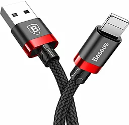Кабель USB Baseus Cafule Lightning Cable Black/Red (CALKLF-B19)