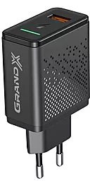 Сетевое зарядное устройство с быстрой зарядкой Grand-X 18w QC3.0 fast charge black (CH-650) - миниатюра 4