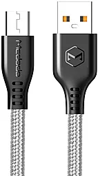 Кабель USB McDodo Warrior Series 12W 2.4A micro USB Cable Grey (CA-5161)