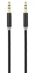 Аудіо кабель Gelius AUX mini Jack 3.5mm M/M Cable 1 м black