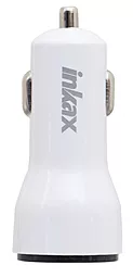 Автомобильное зарядное устройство с быстрой зарядкой Inkax 1 USB 2.1A QC 2.0 +Type-C cable White (CD-22) - миниатюра 4