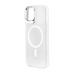 Чехол Silicone Case Camera Stand with MagSafe для Apple iPhone 13 Pro Max Clear