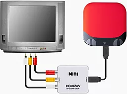 Видео переходник (адаптер) ExtraDigital HDMI - AV/RCA/CVBS + DC Cable Black (KBH1762) - миниатюра 5