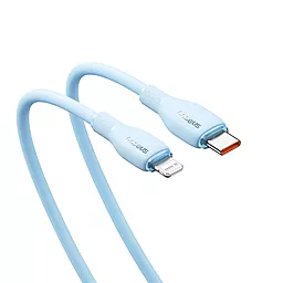 USB PD Кабель Baseus Pudding Series 20W 3A 1.2M USB Type-C - Lightning Cable Blue - миниатюра 3