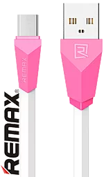 Кабель USB Remax Alien micro USB Cable Pink/White (RC-030m)
