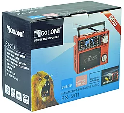 Радиоприемник Golon RX-201 Wood - миниатюра 3