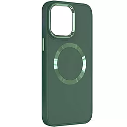 Чехол Epik Bonbon Metal Style with MagSafe для Apple iPhone 15 Plus Pine Green