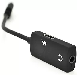 Аудіо-перехідник EasyLife KY-203 M-F USB Type-C -> USB Type-C + 3.5mm Black