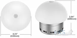 Сетевое зарядное устройство Awei C910 LED Lamp with 6 USB ports Gold - миниатюра 4