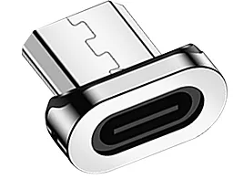 Магнитный коннектор для Usams U28 Micro USB Cable Silver - миниатюра 3