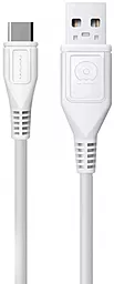 Кабель USB WUW X95 USB Type-C Cable White