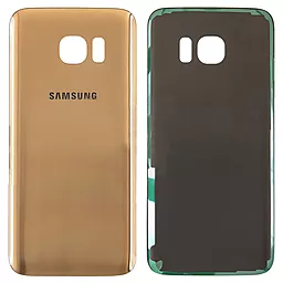 Задняя крышка корпуса Samsung Galaxy S7 Edge G935F  Gold