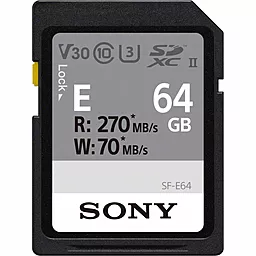 Карта памяти Sony SDXC 64GB Entry Class 10 UHS-II U3 V60 (SFE64.AE)