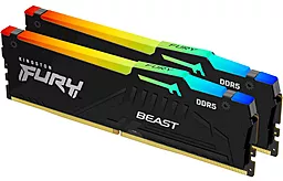 Оперативная память Kingston Fury 64 GB (2x32GB) DDR5 5200 MHz Beast RGB (KF552C40BBAK2-64)