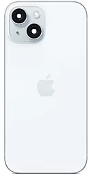 Задняя крышка корпуса Apple iPhone 15 со стеклом камеры Original Blue