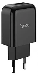 Сетевое зарядное устройство Hoco N2 Vigour 1USB/2A Black - миниатюра 2