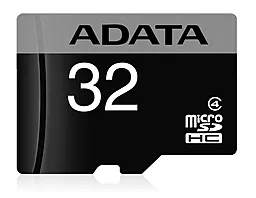 Карта памяти ADATA microSDHC 32GB Class 4 (AUSDH32GCL4-R)