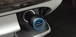 Автомобильное зарядное устройство с быстрой зарядкой Asus Car Charger USB-A+USB-C (28W) Black (ACHU001) - миниатюра 5