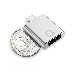 OTG-переходник Nonda USB 3.0 to USB-C Space Grey - миниатюра 4