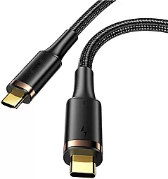 USB PD Кабель Usams 100w 5a 0.8m Type-C To Type-C cable black (SJ553USB01)