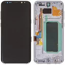 Дисплей Samsung Galaxy S8 Plus G955 з тачскріном і рамкою, (OLED), Silver