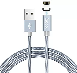 Кабель USB Hoco U40A Magnetic Adsorption Charged Lightning Cable Gray