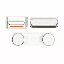 Набор внешних кнопок Apple iPhone 5 комплект 3 шт Silver