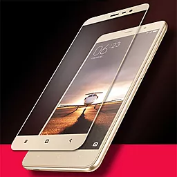 Захисне скло 1TOUCH 3D Full Cover Xiaomi Redmi Note 3, Redmi Note 3 Pro Gold - мініатюра 2