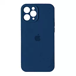 Чехол Silicone Case Full Camera для Apple iPhone 12 Pro Denim blue