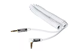Аудіо кабель 2E L-shaped Coiled AUX mini Jack 3.5mm M/M Cable 1.8 м white