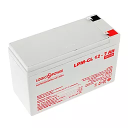 Аккумуляторная батарея Logicpower 12V 7Ah (LPM-GL 12 - 7 AH) GEL (6560) - миниатюра 2