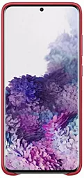 Чехол Samsung Leather Cover G985 Galaxy S20 Plus Red (EF-VG985LREGRU) - миниатюра 2