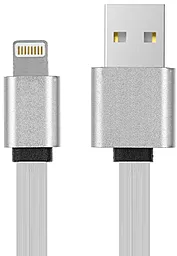 Кабель USB Siyoteam Lightning Flat 0.2m Silver
