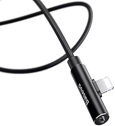 Кабель USB Baseus Rhythm Bent Audio Connector and Charging Port 1.2M Lightning Cable  Black (CALLD-B01) - миниатюра 3