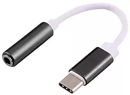 Аудио-переходник EasyLife metall M-F USB Type-C -> 3.5mm Black/White