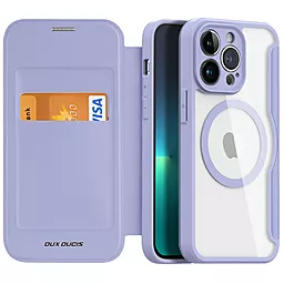 Чехол-книжка Dux Ducis Skin X Pro with MagSafe для Apple iPhone 13 Pro Max (6.7") Purple - миниатюра 2