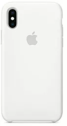Чехол Apple Silicone Case PB для Apple iPhone X, iPhone XS  White