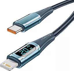 Кабель USB PD Essager LED Digital Display 20w Type-C - Lightning cable blue (EXCTL-YD03) - миниатюра 2