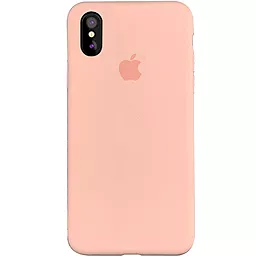 Чехол Silicone Case Full для Apple iPhone XS Max  Pink