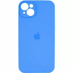 Чехол Silicone Case Full Camera для Apple iPhone 14 Surf Blue