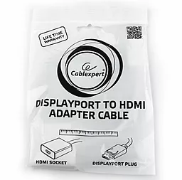 Видео переходник (адаптер) Cablexpert DisplayPort на HDMI (A-DPM-HDMIF-002-W) - миниатюра 2