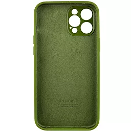 Чехол Silicone Case Full Camera Protective для Apple iPhone 12 Pro Dark Olive - миниатюра 2