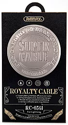 Кабель USB Remax Royalty Lightning Cable Gold (RC056i) - миниатюра 3