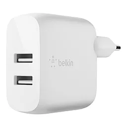 Сетевое зарядное устройство с быстрой зарядкой Belkin Home Charger DUAL USB 24W 2.4A + Micro USB Cable White (WCE001VF1MWH) - миниатюра 2