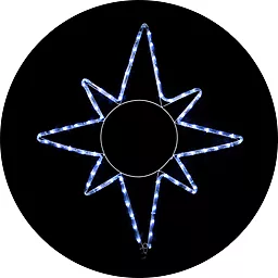 Гирлянда внешняя DELUX MOTIF Star 0,65 * 0,75м белый (90012985)